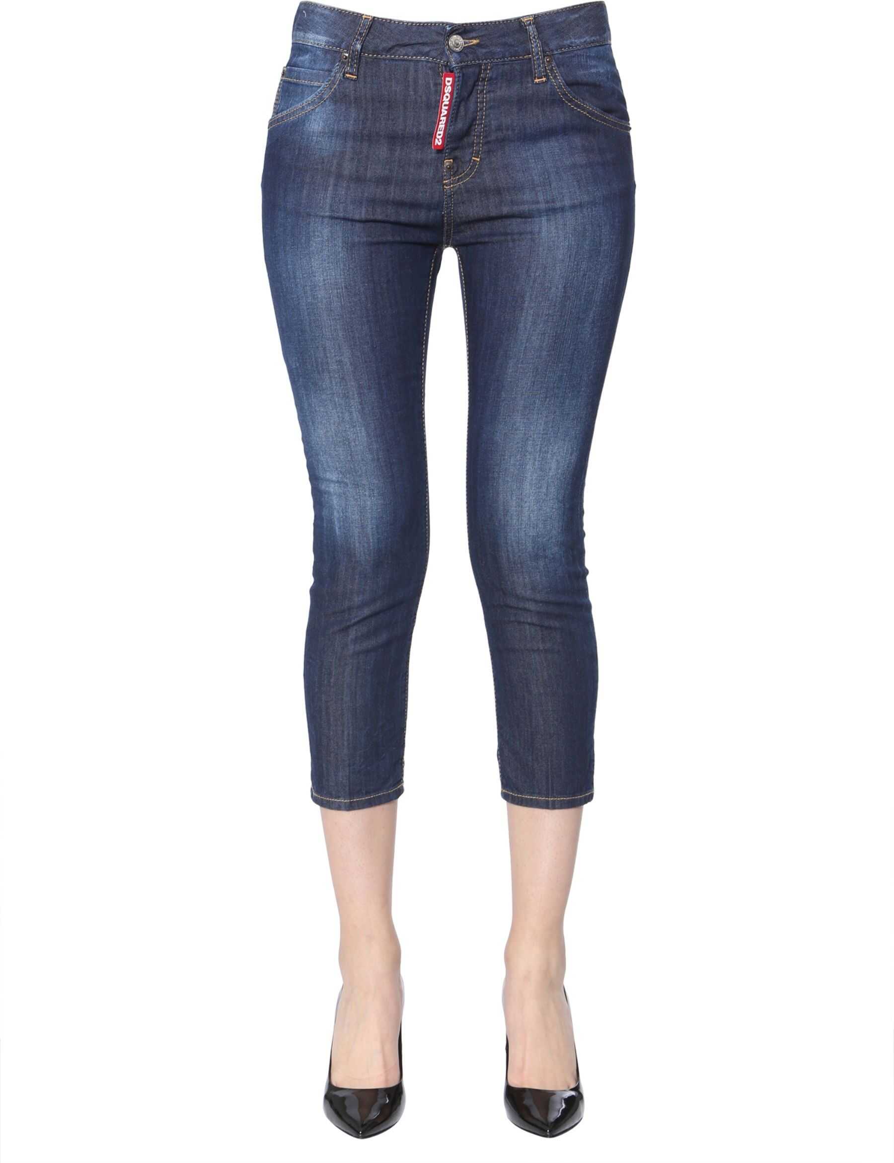 DSQUARED2 Cool Girl Cropped Jeans BLUE