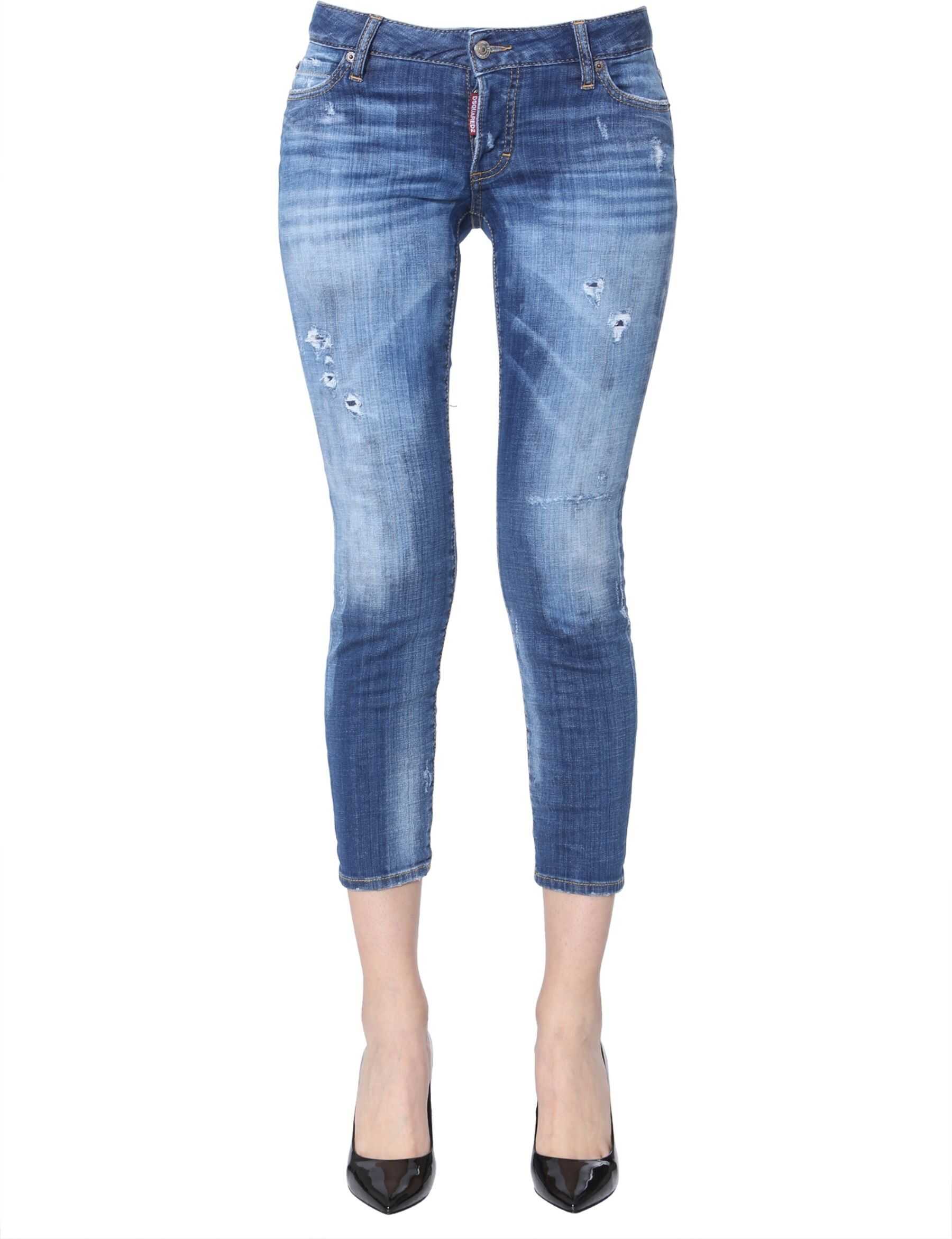 Blug DSQUARED2 Jennifer Cropped Jeans BLUE