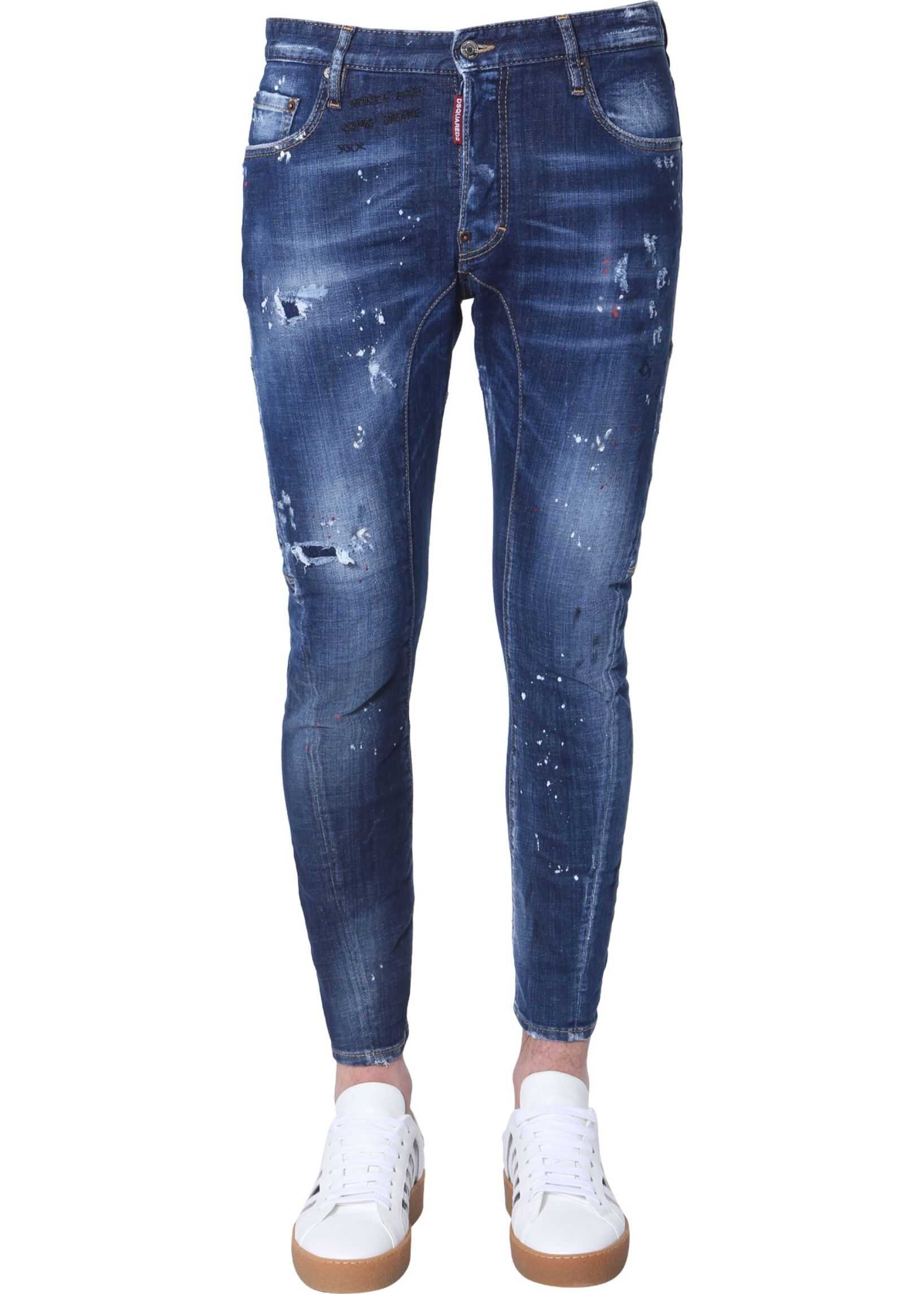 DSQUARED2 Tidy Biker Jeans BLUE