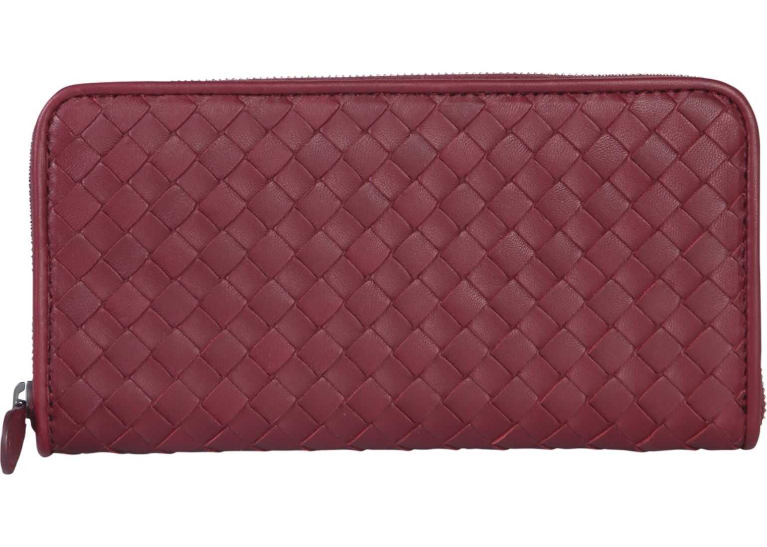 Bottega Veneta Leather Wallet BORDEAUX