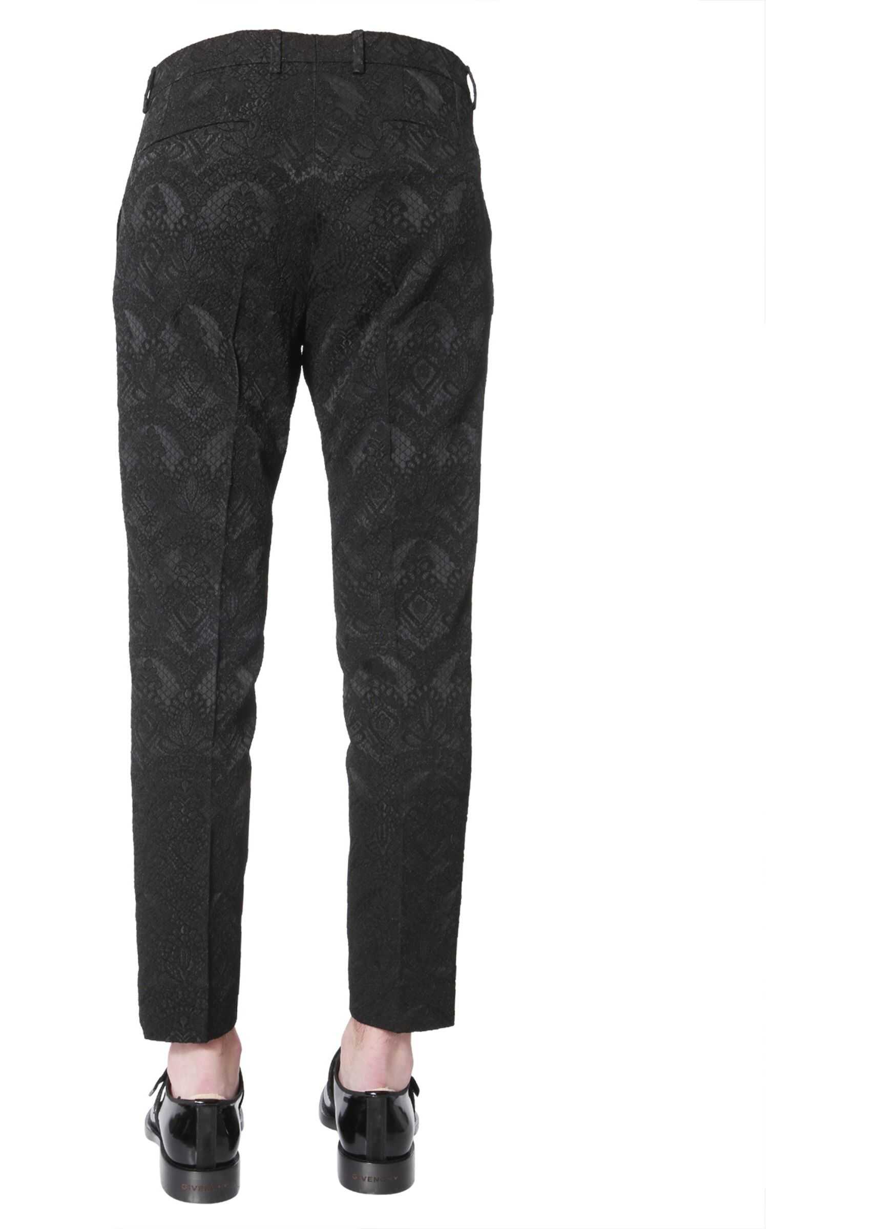 Dolce & Gabbana Jacquard Pants BLACK
