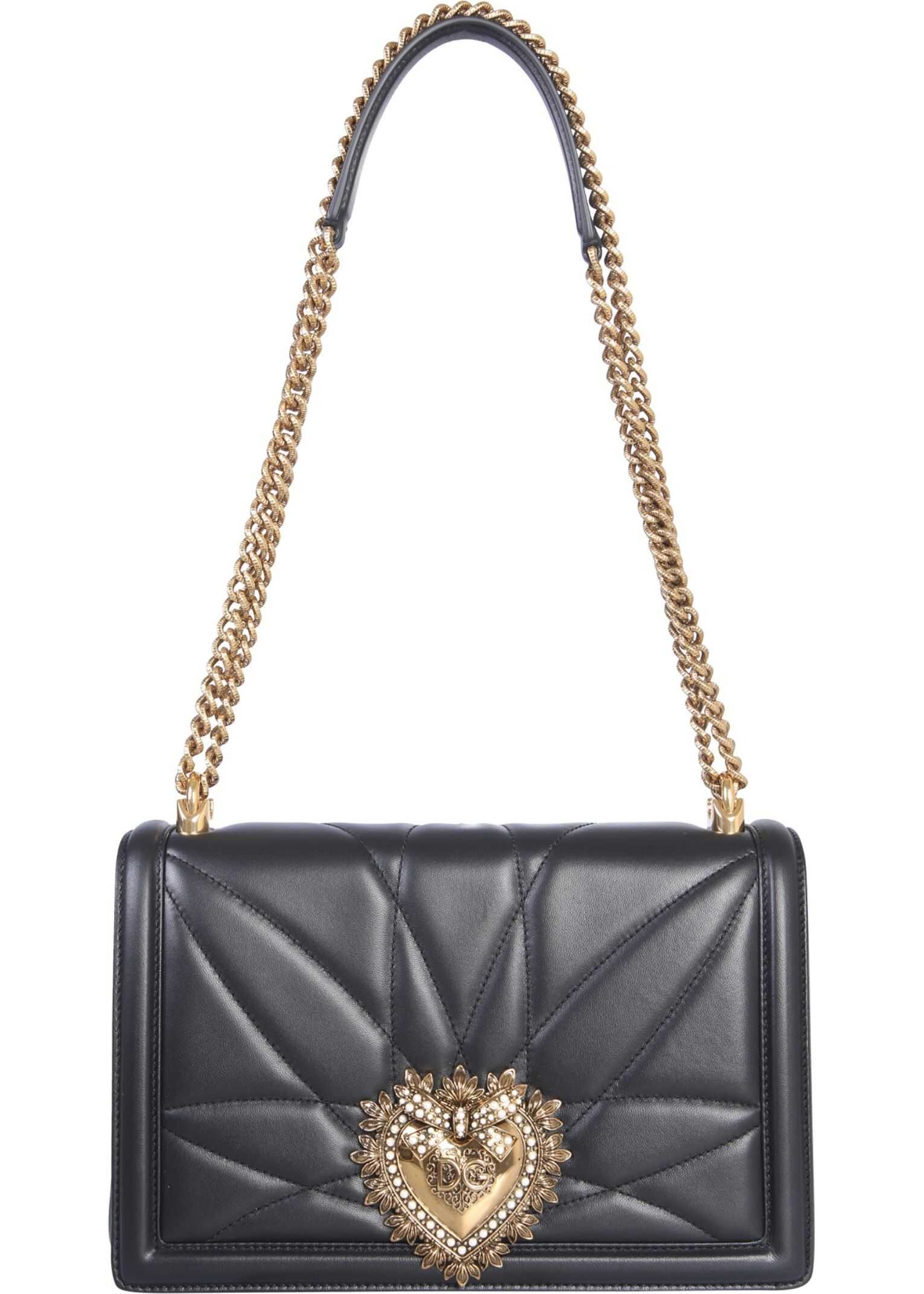 Dolce & Gabbana Large Devotion Bag BLACK