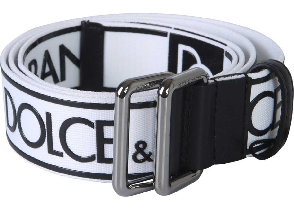 Dolce & Gabbana Tape Belt WHITE