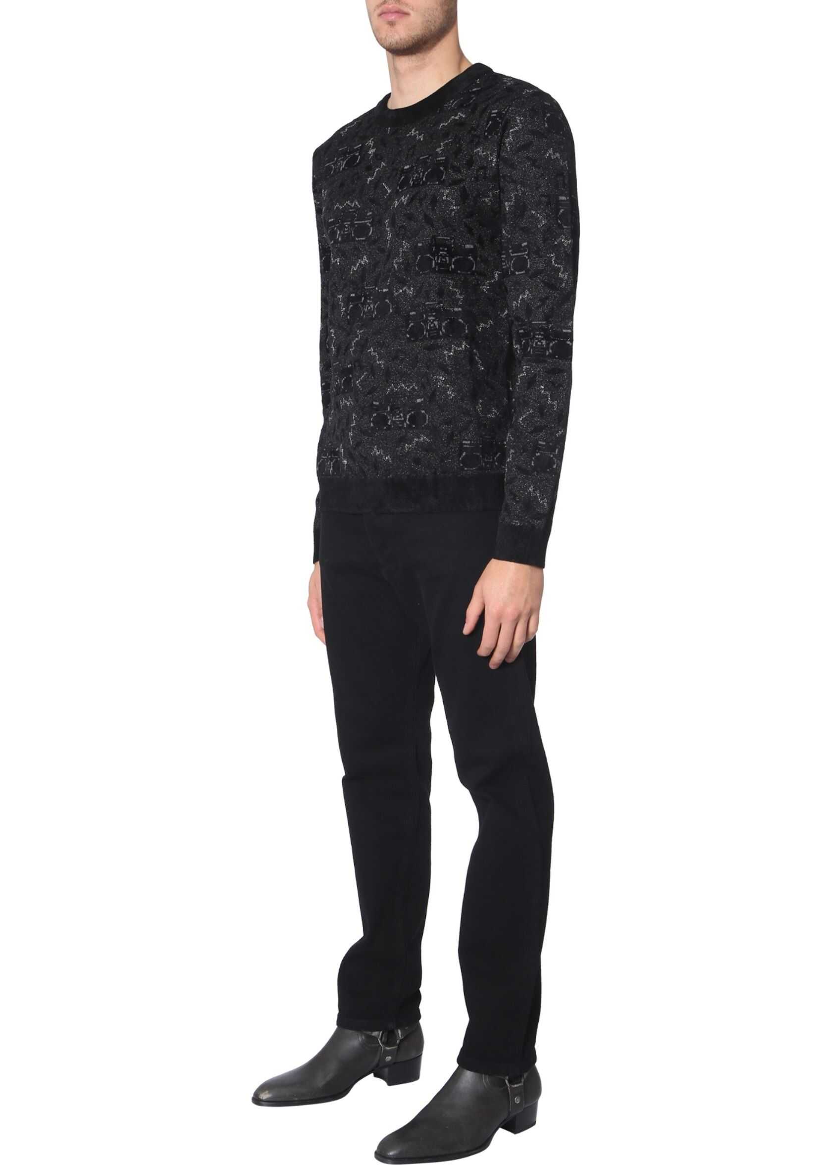 Saint Laurent Oversize Fit Sweater BLACK