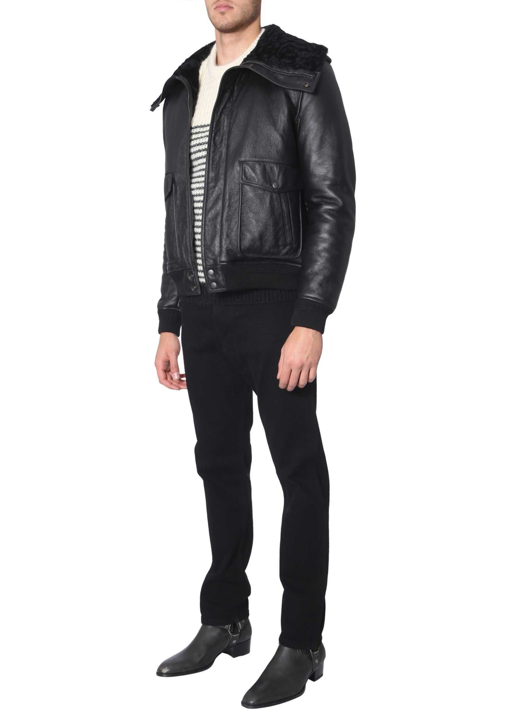 Saint Laurent Leather Jacket BLACK