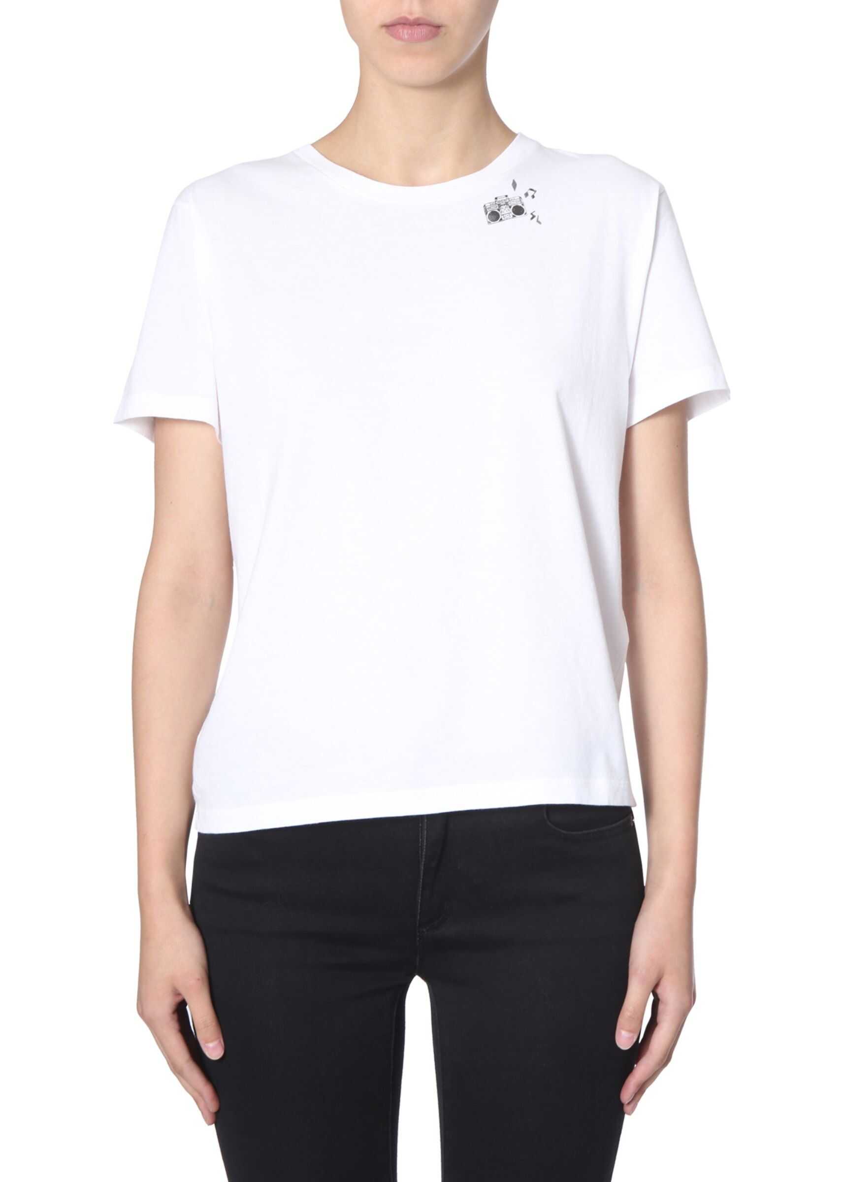 Saint Laurent Round Neck T-Shirt WHITE