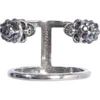 Inele Twin Skull Double Ring Femei