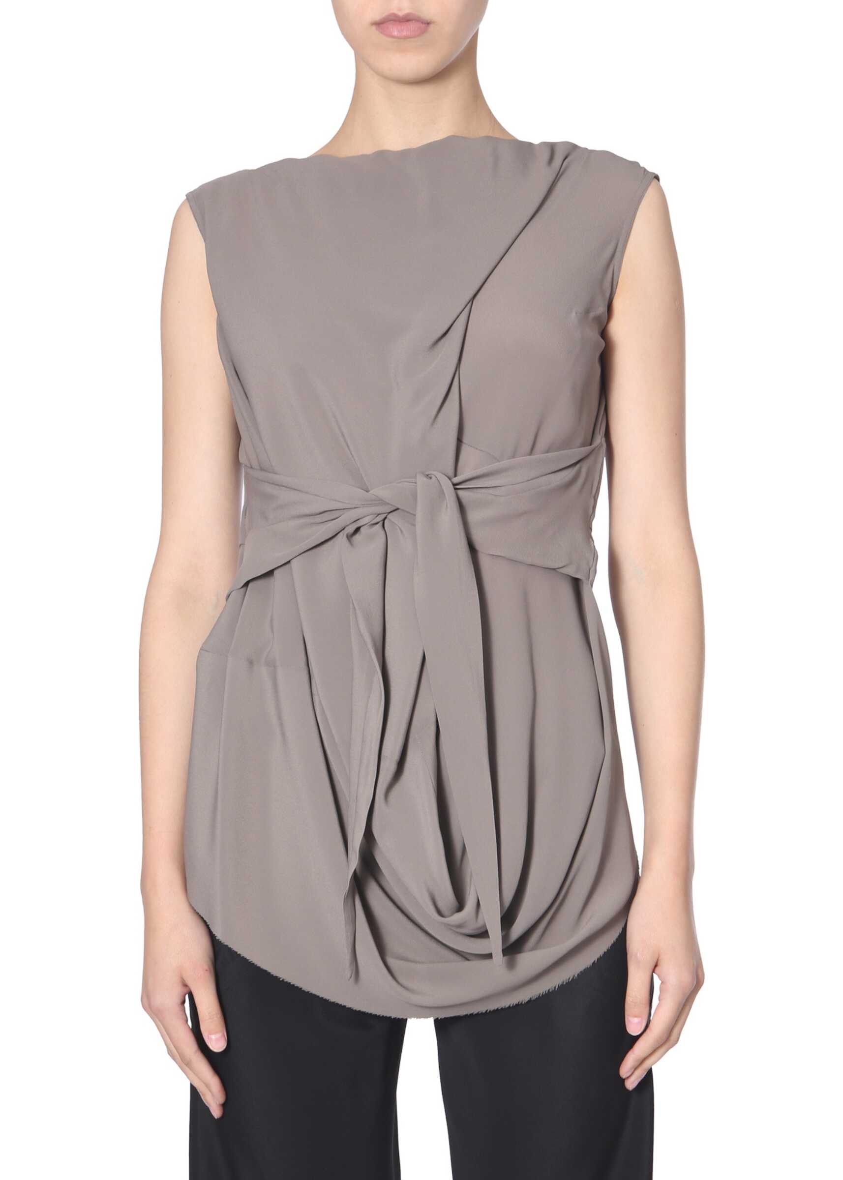 Rick Owens Draped Top GREY