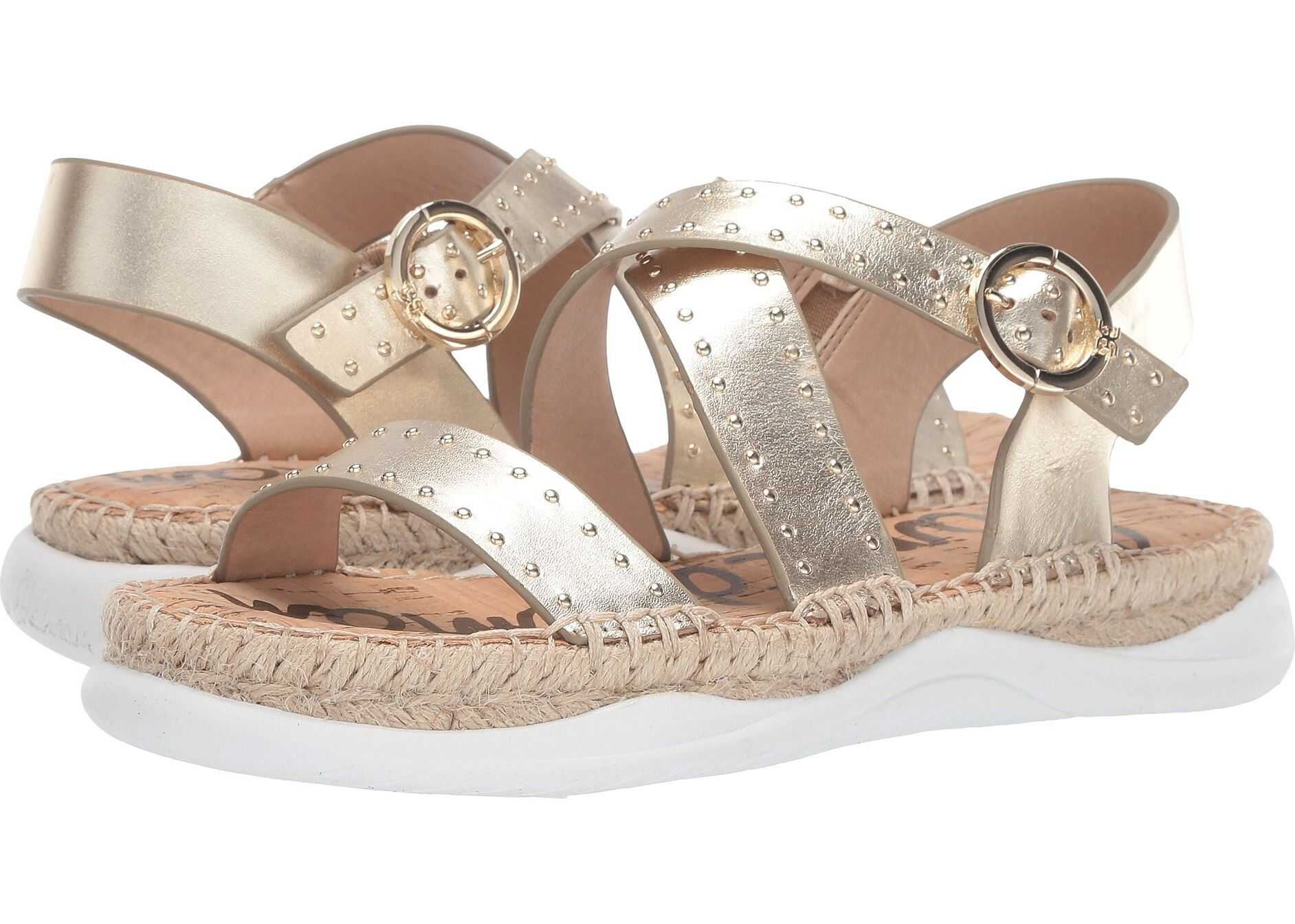 Sam Edelman Janette Molten Gold Heavy Metallic Leather