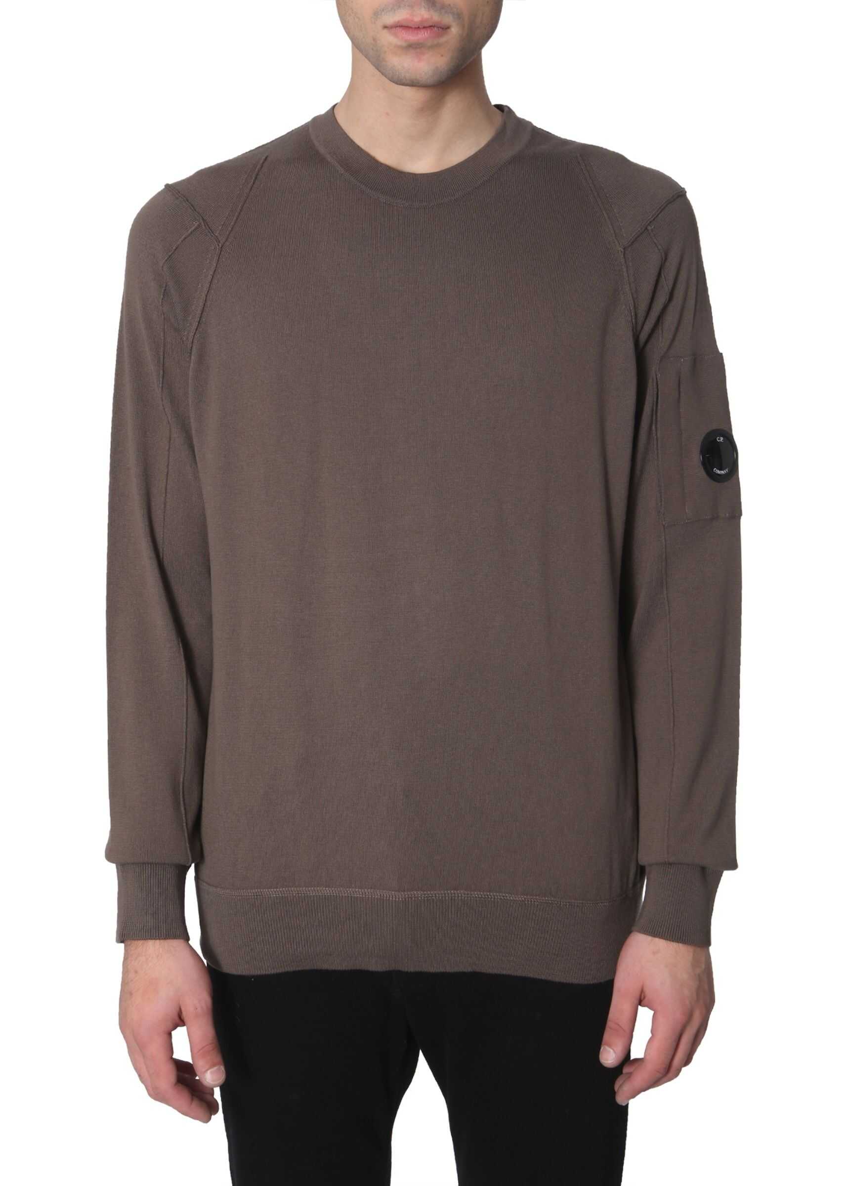 C.P. COMPANY Crew Neck Sweater BEIGE