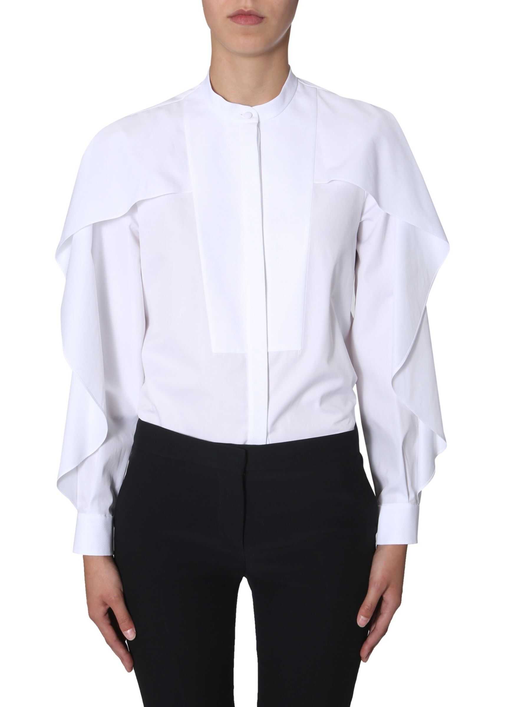 Alexander McQueen Shirt With Ruches WHITE