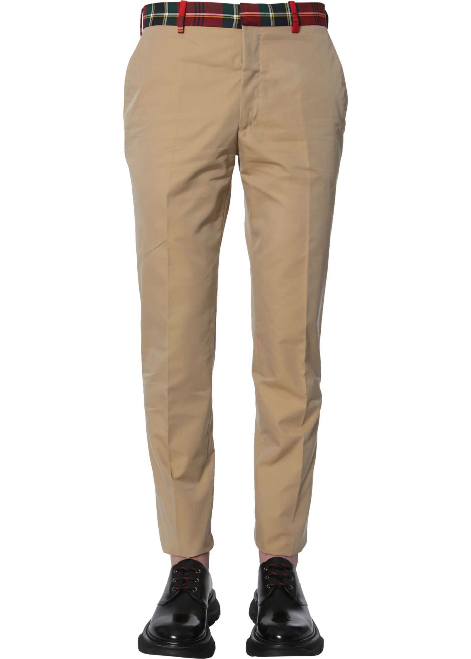 Alexander McQueen Classic Fit Pants BEIGE