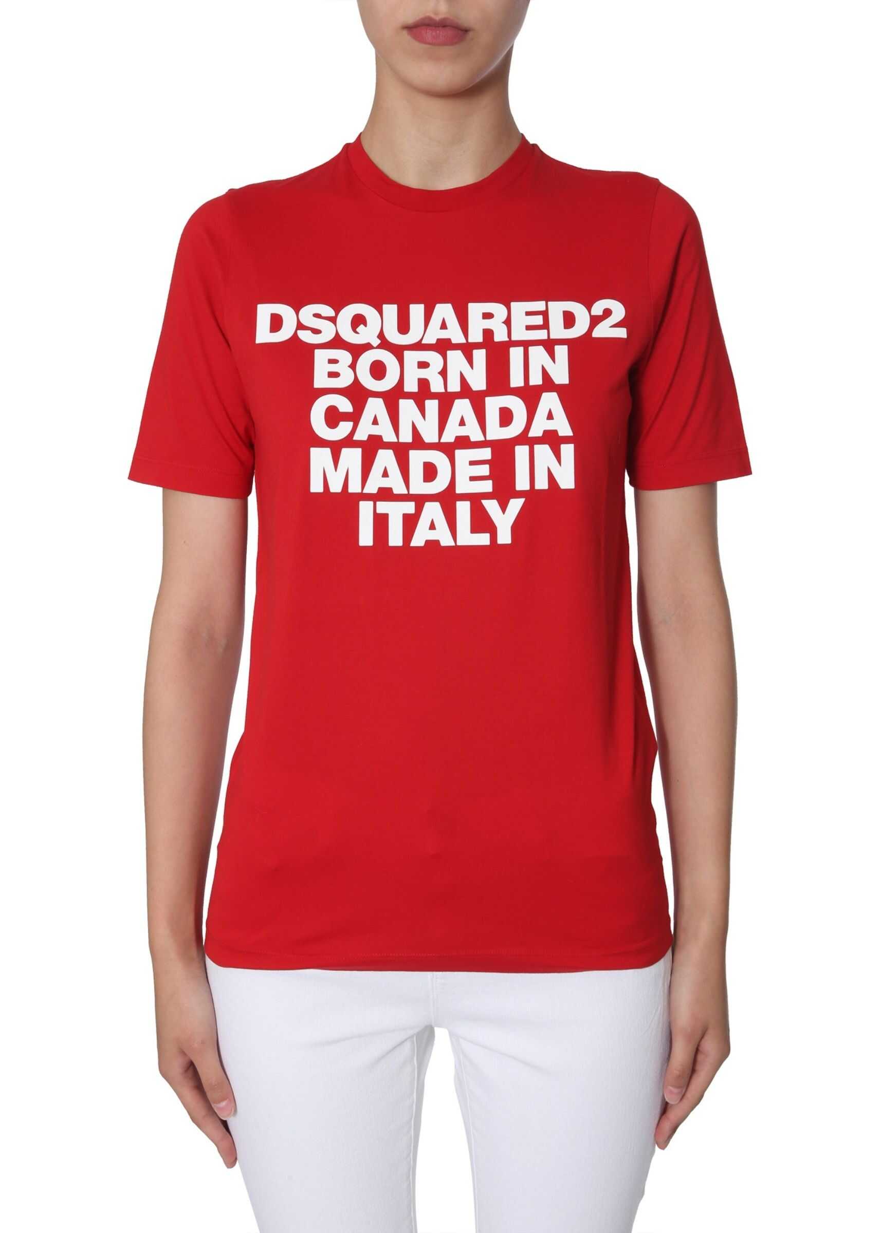 DSQUARED2 Round Neck T-Shirt RED