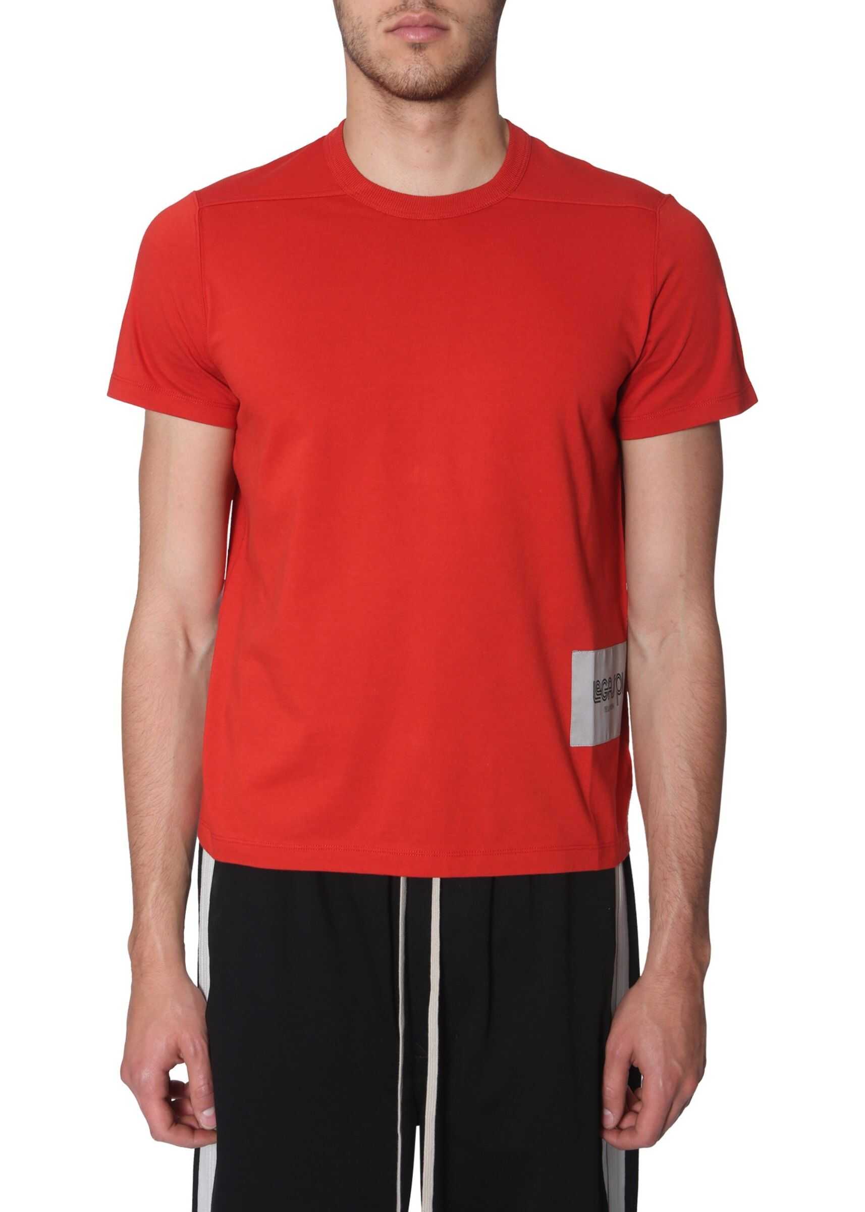 Rick Owens Short Level T T-Shirt RED
