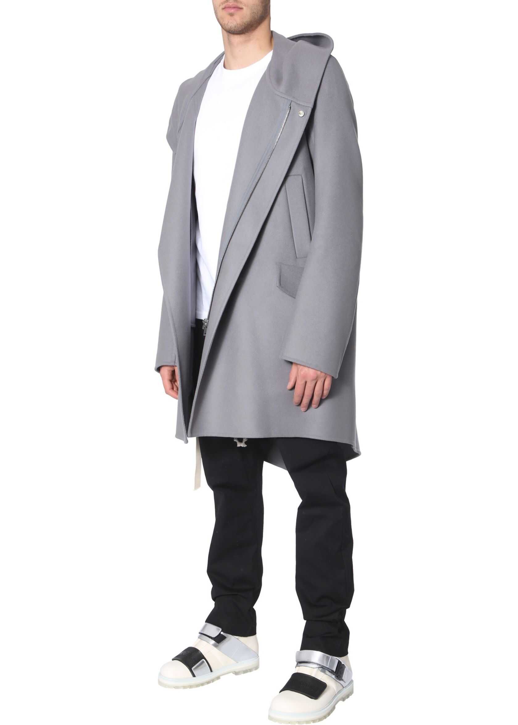 Rick Owens Oversize Fit Parka GREY