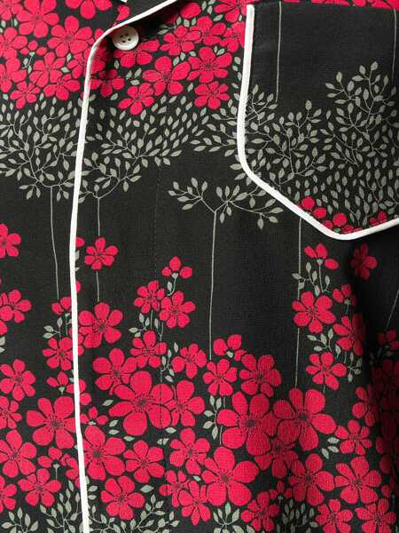 Camasi casual RED VALENTINO Shirt With Dreaming Peony Print BLACK Femei (BM 6811043) 5
