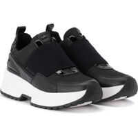Sneakers Cosmo Sneaker In Black Leather With Python Print Femei