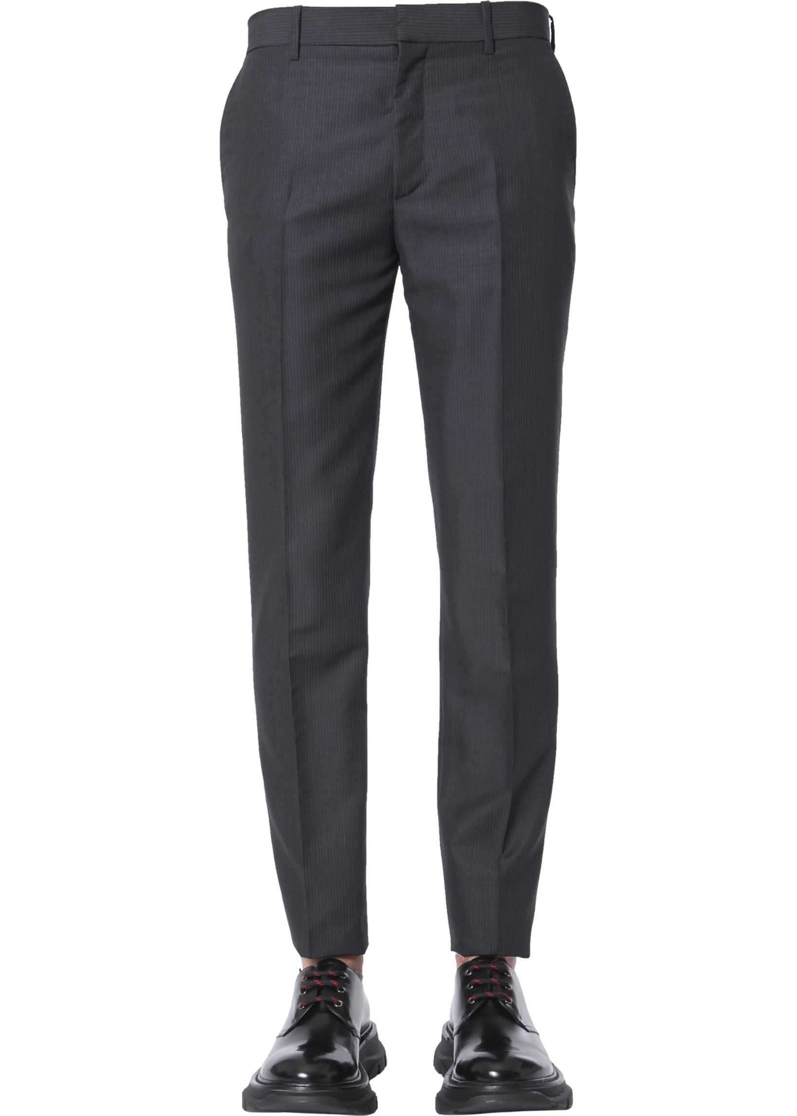 Alexander McQueen Pinstriped Pants GREY