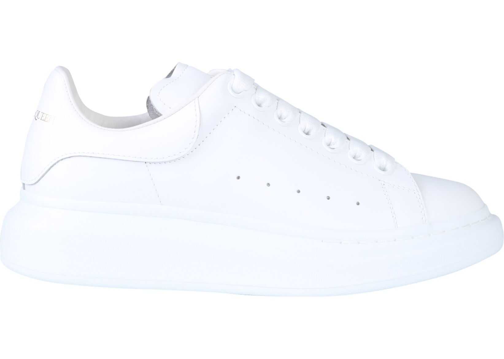 Alexander McQueen Oversize Leather Sneakers WHITE