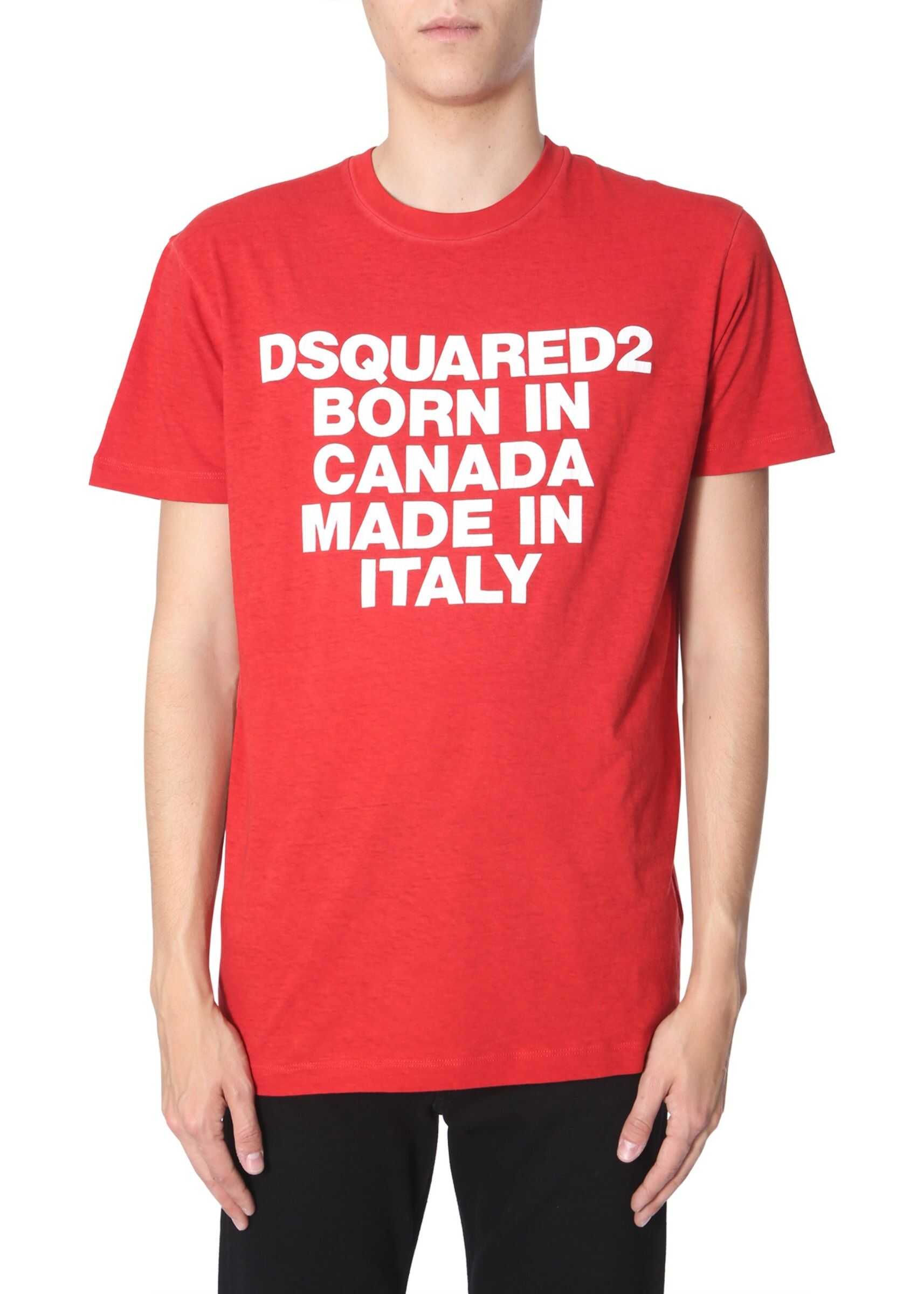 DSQUARED2 Round Neck T-Shirt RED