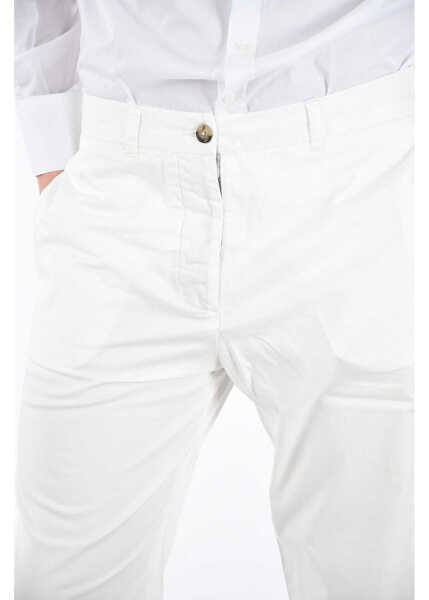 Pantaloni casual Woolrich Stretch Boyfriend Pants White Barbati (BM 6812807) 4