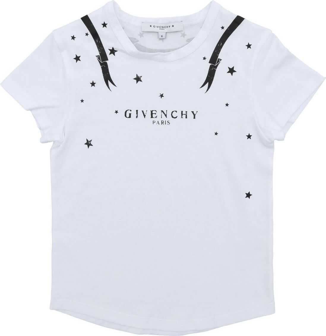 Givenchy White T-Shirt With Vintage Print White