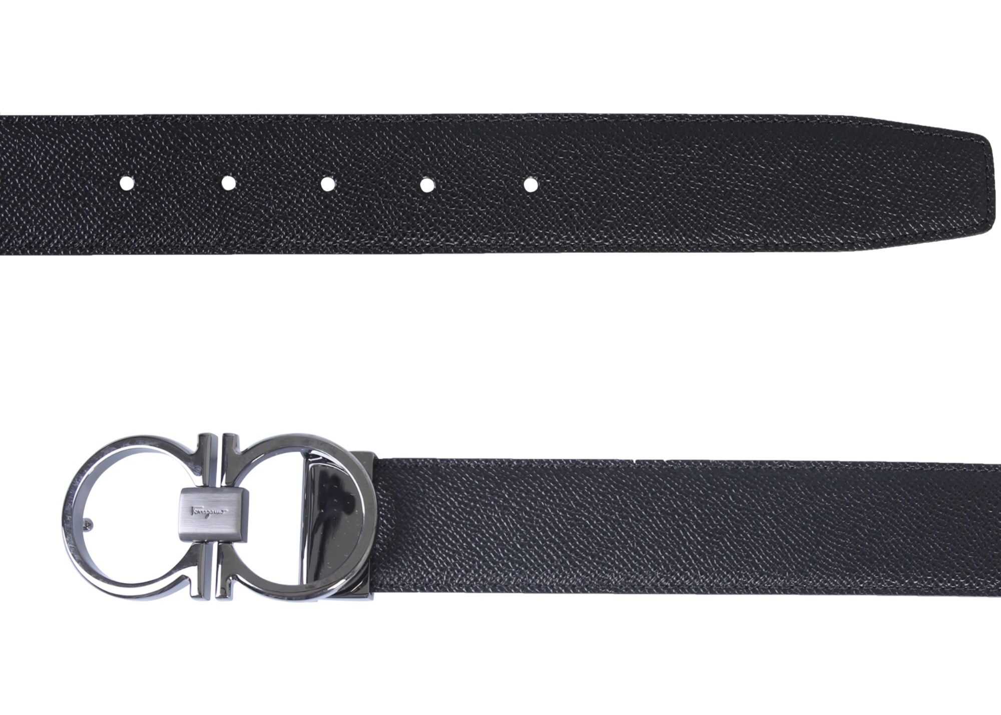 Salvatore Ferragamo Double Adjust Belt BLACK