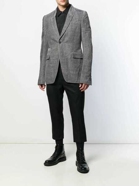 Sacouri office Rick Owens Single-Breasted Jacket GREY Barbati (BM 6814472) 2