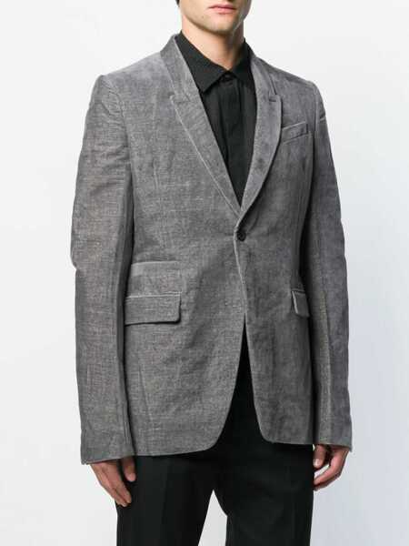 Sacouri office Rick Owens Single-Breasted Jacket GREY Barbati (BM 6814472) 3
