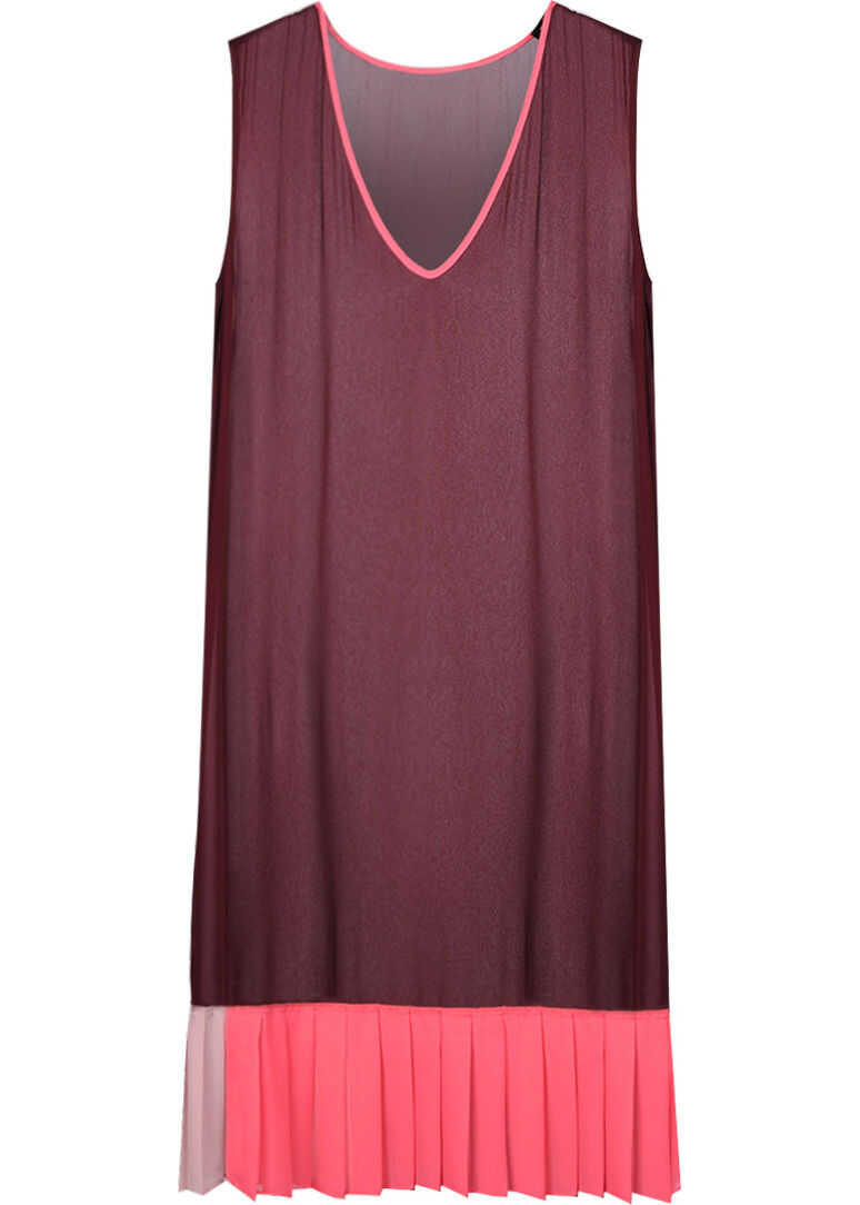 Twin-set Simona Barbieri Transparent Dress A6/T/TA621N Bordowy
