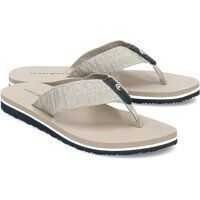Slapi Flat Beach Shiny Jacquard Femei
