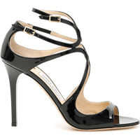 Sandale cu toc Jimmy Choo Patent Lang Sandals
