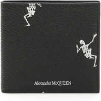 Portofele Alexander McQueen Dancing Skeleton Bifold Wallet