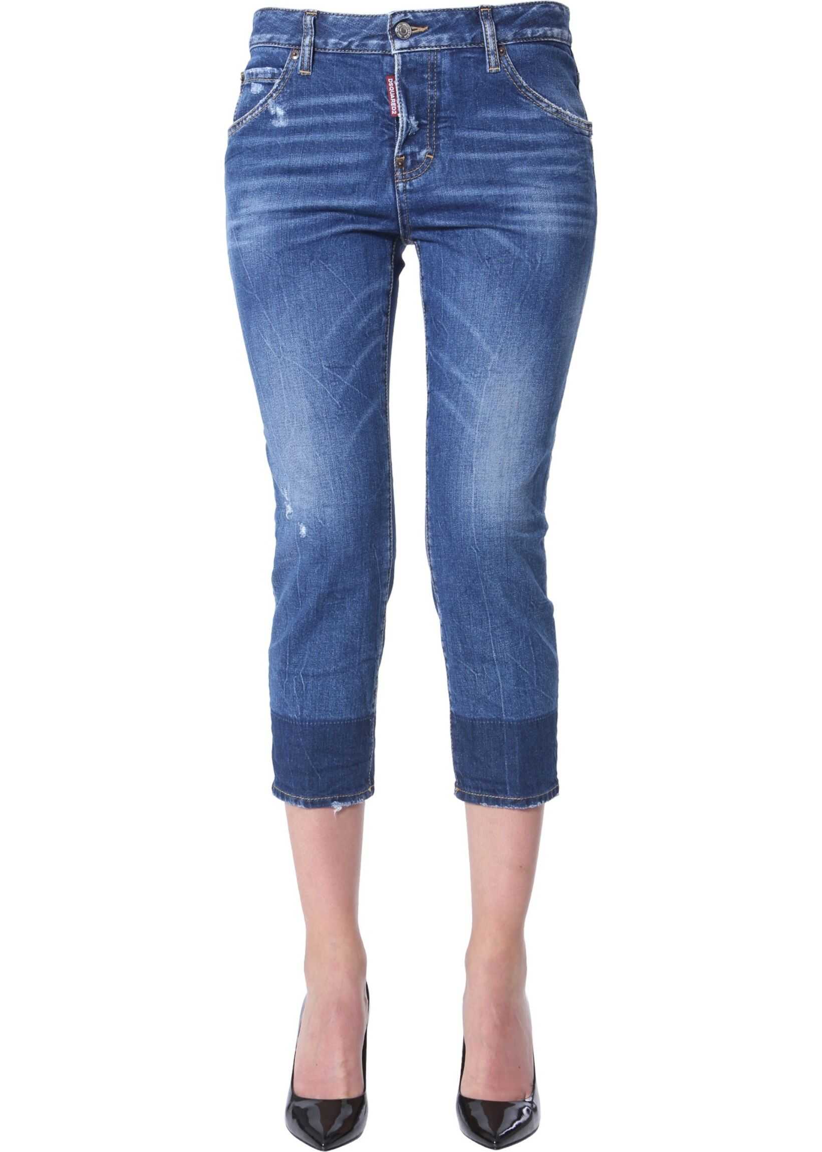 Blug DSQUARED2 Cool Girl Cropped Jeans BLUE