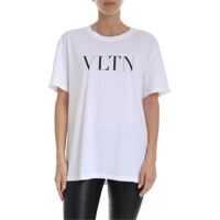 Tricouri Vltn T-Shirt In White Femei