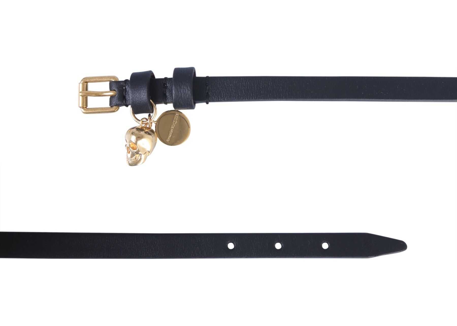 Alexander McQueen Bracelet With Double Turn Lock BLACK