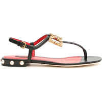 Sandale cu toc Dolce & Gabbana Sandals With Logo Buckle*