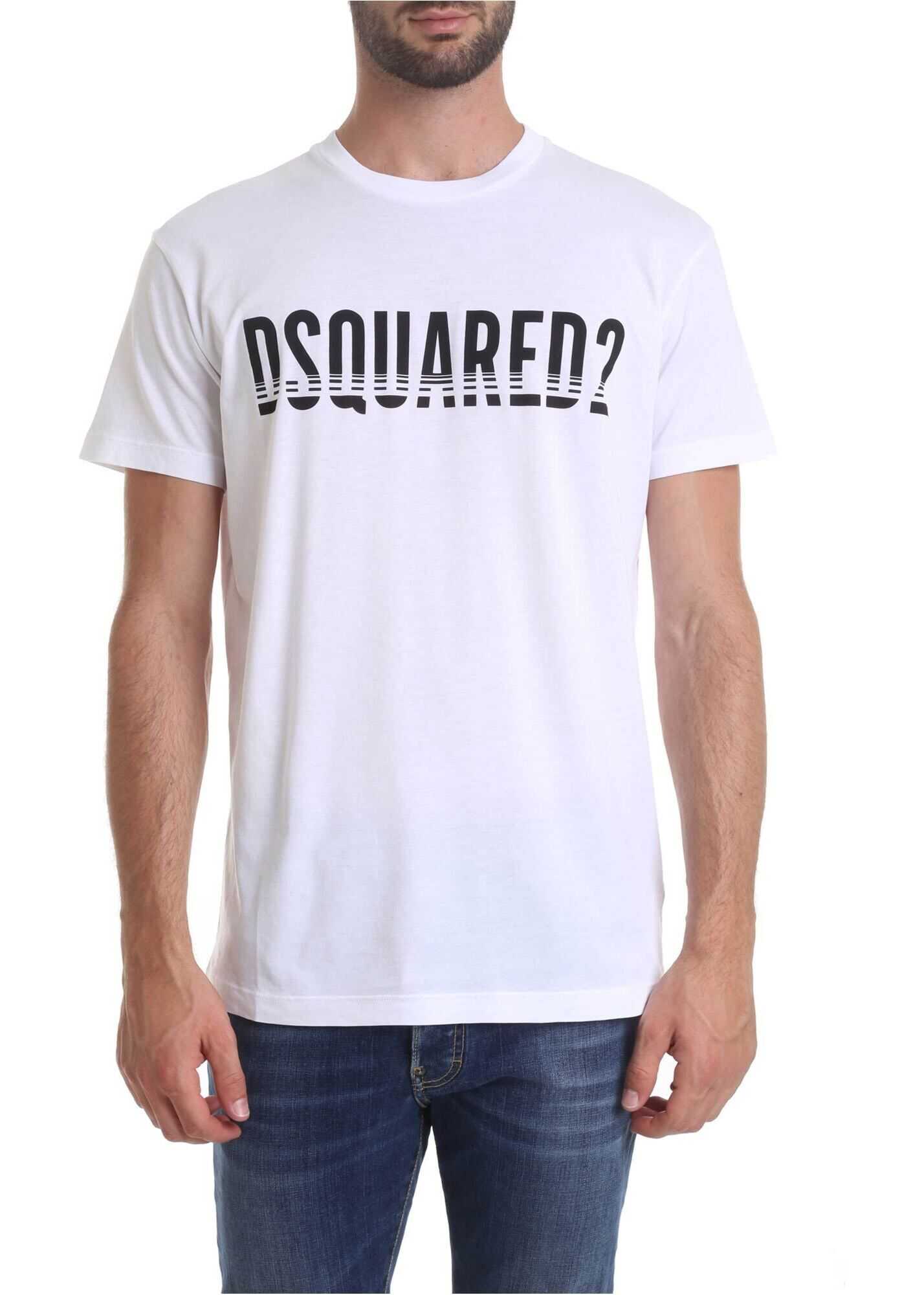 Dsquared2 Printed T-Shirt In White