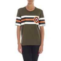 Tricouri Heart And Stripes T-Shirt In Green Femei