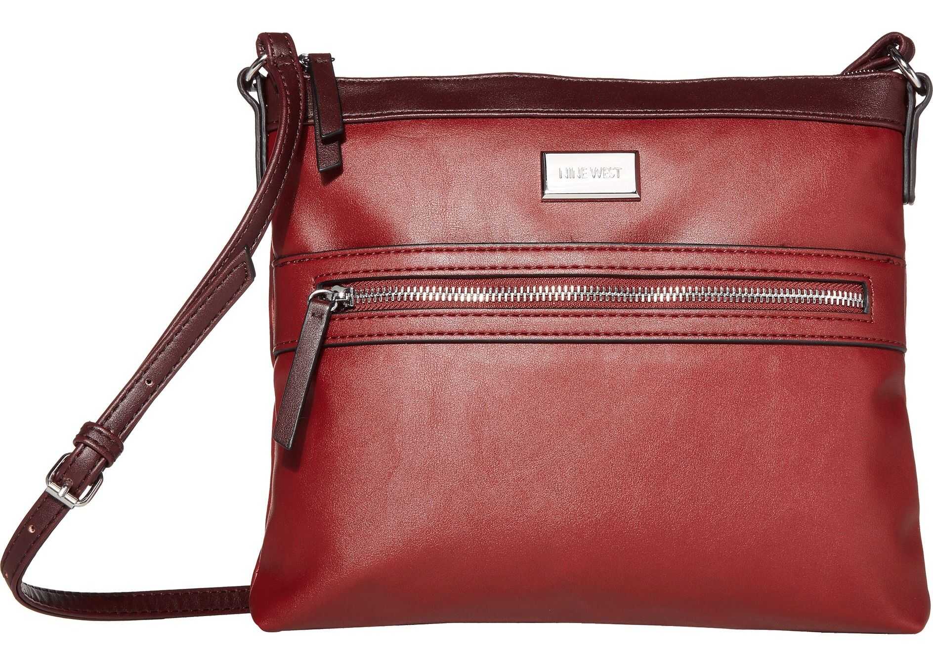 Nine West Coralia Sure Springs Crossbody Oxblood Multi