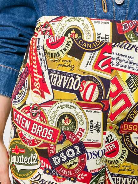 Pantaloni casual DSQUARED2 Wide Pants MULTICOLOUR Femei (BM 6823856) 5