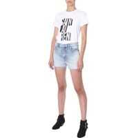 Tricouri Logo Print Poster T-Shirt Femei