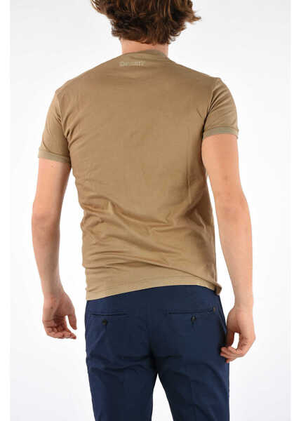 Tricouri DSQUARED2 Printed T-Shirt Beige Barbati (BM 6825413) 2