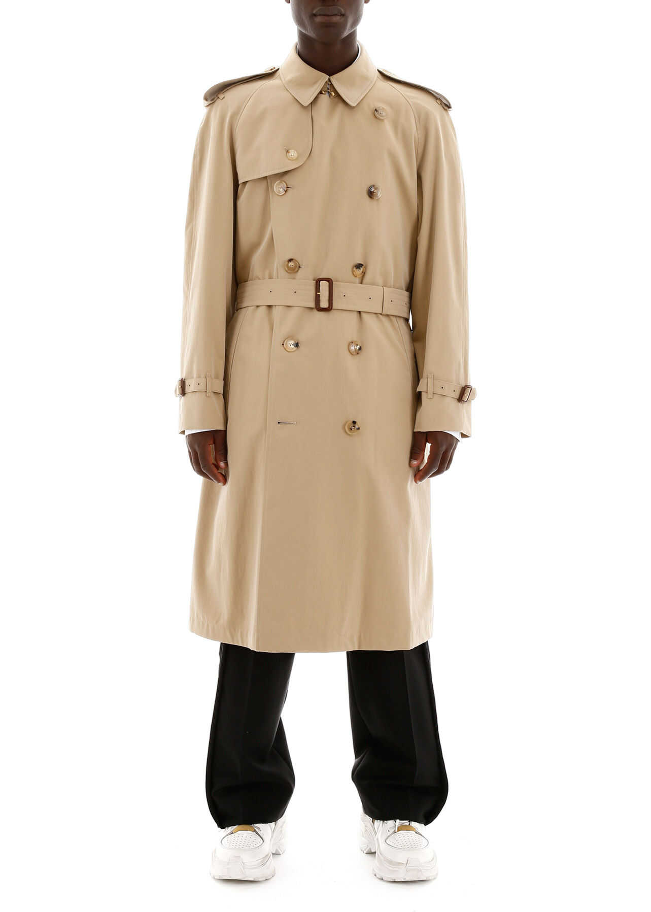 Burberry Long Westminster Trench Coat HONEY