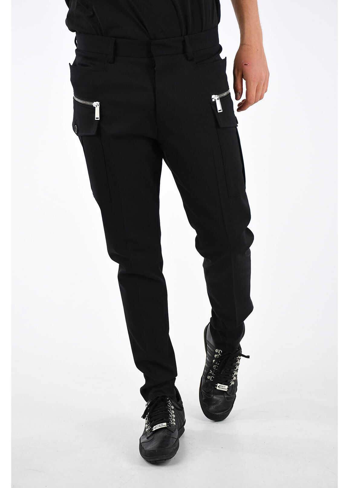 DSQUARED2 Virgin Wool HOCKNEY FIT Pants BLACK