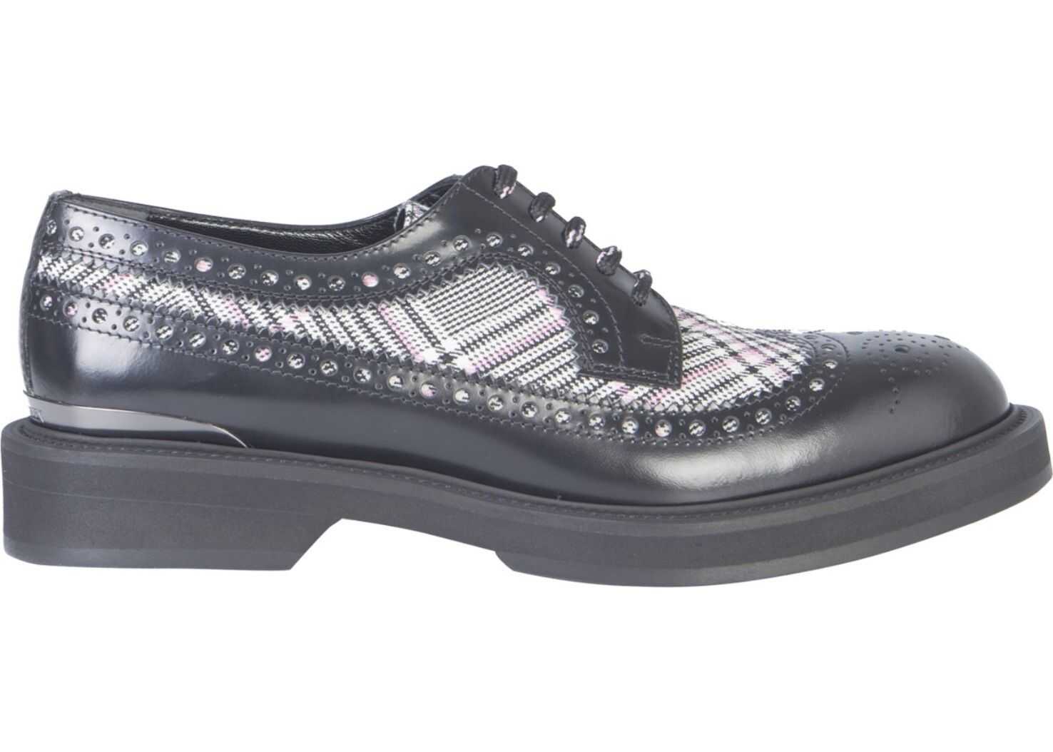 Alexander McQueen Leather Lace-Up BLACK