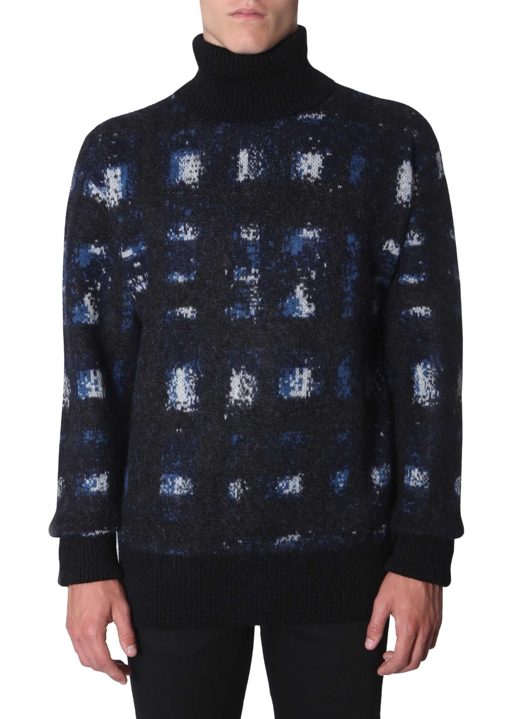 Alexander McQueen Turtleneck Sweater BLUE