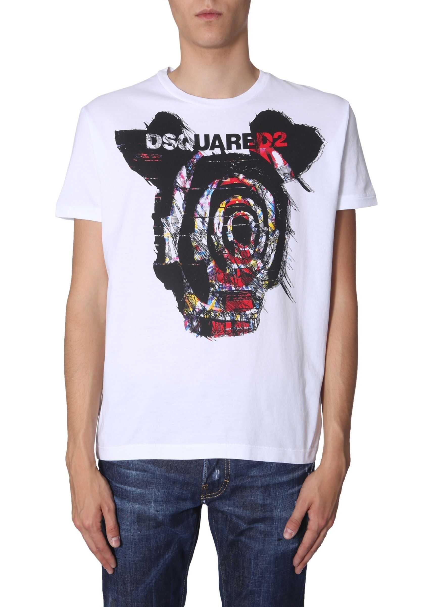 DSQUARED2 Printed T -Shirt WHITE