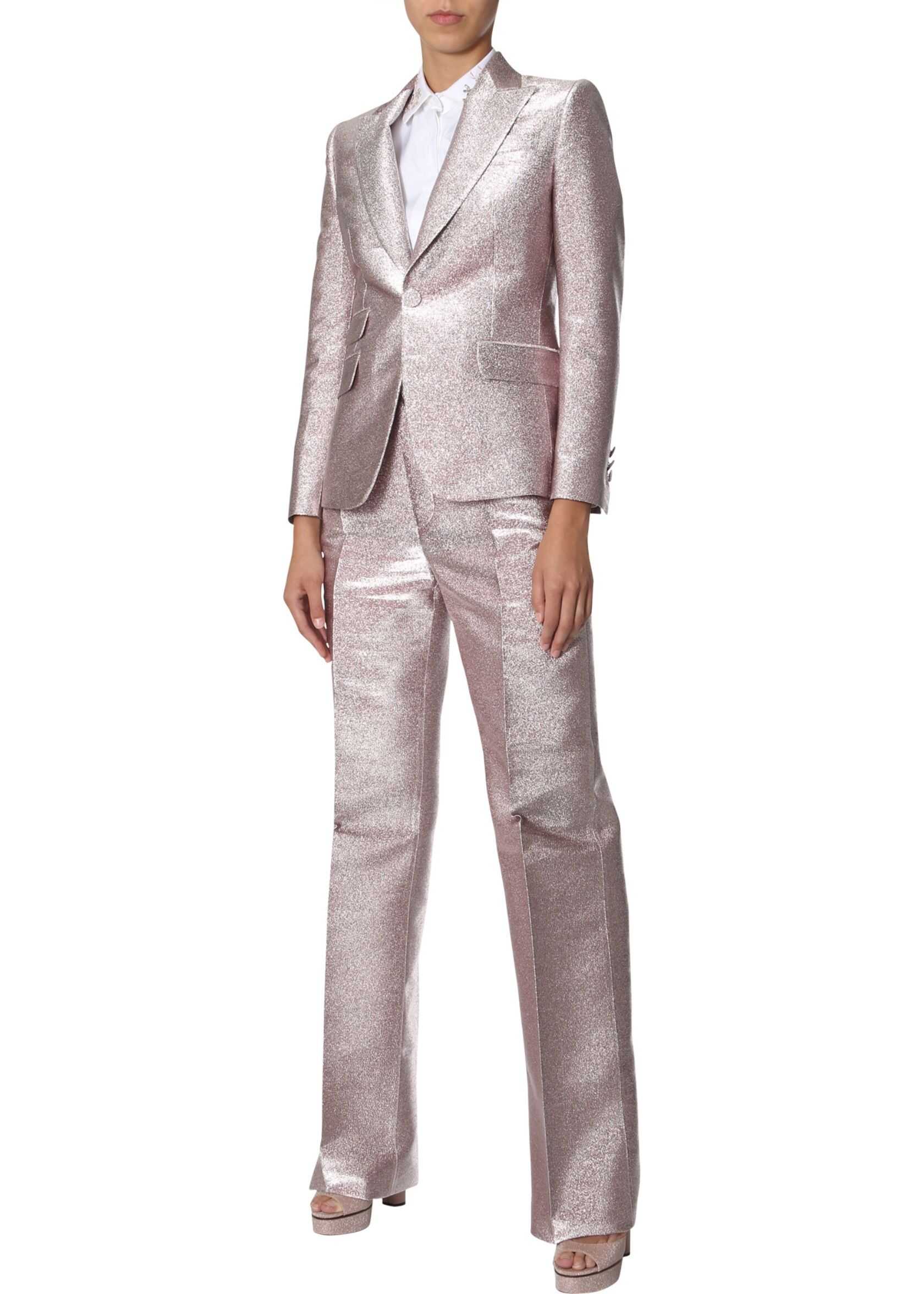 DSQUARED2 Lurex Silk Pants PINK
