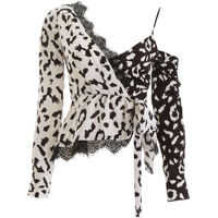 Bluze Leopard-Printed Top Femei